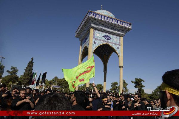 گزارش تصویری/تجمع بزرگ عزاداری دانشجویان گلستان