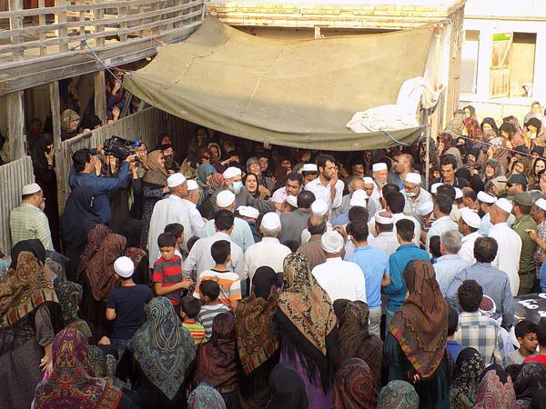 تشییع پیکر پاک حاجی جانباخته گمیشانی در فاجعه منا با حضور استاندار گلستان