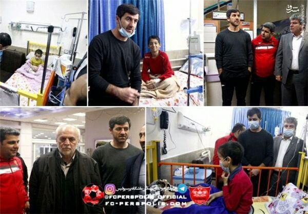 عکس/ عیادت پرسپولیسی‌ها از کودکان سرطانی 