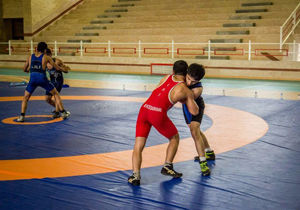 نوجوان خان ببینی در اردوی تیم ملی کشتی نونهالان کشور