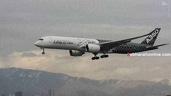 ورود مدرنترین هواپیمای ایرباس به تهران/ عکس