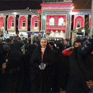 بازیگر زن در پیاده روی اربعین+ عکس