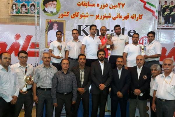گلستان قهرمان مسابقات شیتوکای کاراته کشور شد
