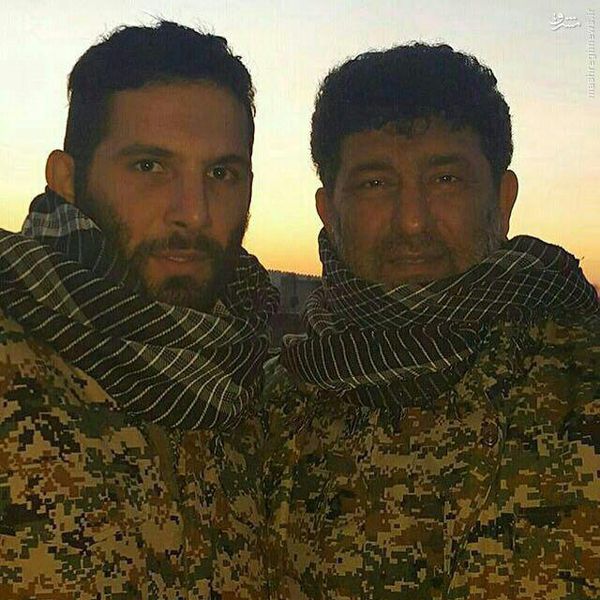 عکس/ سعید حدادیان و پسرش به جمع مدافعان حرم پیوستند