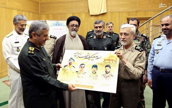 عکس/ دیدار فرماندهان عالی رتبه ارتش و سپاه