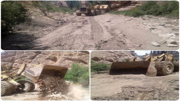 مسیر روستای شاهکوه سفلی به حاجی آباد بازگشایی و ترمیم شد