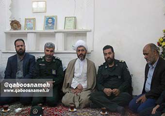 حضور مسئولین سپاه در منزل شهید مدافع حرم "مهدی شکوری + تصاویر
