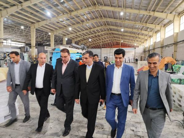 بازدید معاون وزیر صمت از واحد های تولیدی شهرک صنعتی سرخنکلاته