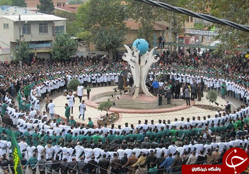 مراسم سنتی و قدیمی عزاداری کمر به کمر مردم مومن شهرستان رامیان در سوگ سالار شهیدان 