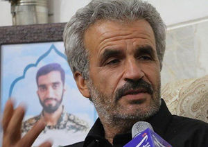 تشکر و قدردانی پدر شهید حججی از مردم کلاله