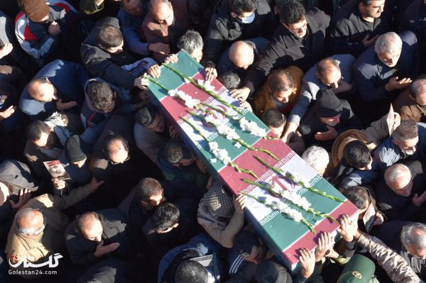 آیین خاکسپاری پیکر یک شهید خوشنام در حسینه عاشقان ثارالله گرگان+گزارش تصویری