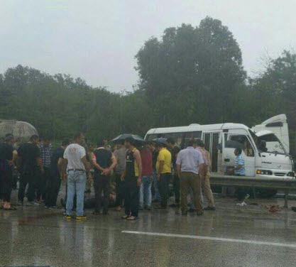 عکس/ تصادف سربازان در نوشهر