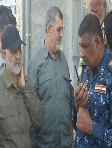 عکس / سردار سلیمانی به همراه سردار محمد پاکپور در عملیات فلوجه