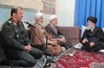 تصاویر / دیدار آیت الله العظمی علوی گرگانی با فرمانده سپاه نینوا استان گلستان