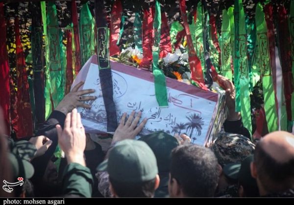  تشییع پیکر ۲ شهید گمنام دوران دفاع مقدس در گرگان به روایت تصویر 