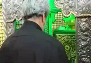 فیلم / تشرف خانواده شهید حججی به حرم مطهر حضرت رقیه (س)