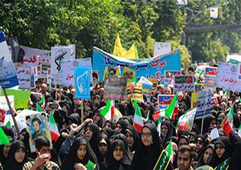 تقدیر ار حضور بی نظیر مردم گلستان در راهپیمایی روز قدس