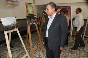 نمایشگاه عکس با موضوع پیاده روی اربعین در دانشگاه علمی کاربردی گنبد برگزار شد