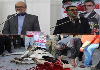 از قربانی کردن گوساله جلوی پای یک نامزد تا سخنرانی دو کاندیدا در یک مسجد + تصاویر
