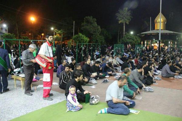 ۹۵ نیروی امدادی هلال احمر گلستان در شب بیست و سوم ماه مبارک خدمت رسانی کردند