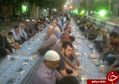 پهن شدن سفره کرامت در جای جای گلستان+تصاویر