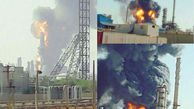 عکس/ آتش سوزی پتروشیمی بندر ماهشهر