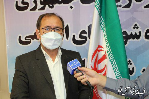 امروز مردم شهرستان آق قلا با حضور حداکثری خود،حماسه باشکوه دیگری خلق خواهند کرد