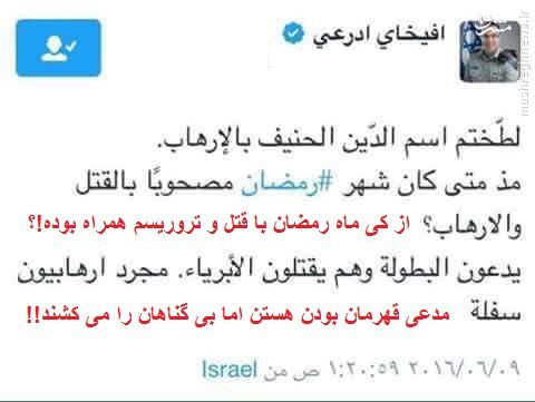 هذیان گویی سخنگوی عرب زبان ارتش اسراییل+ عکس