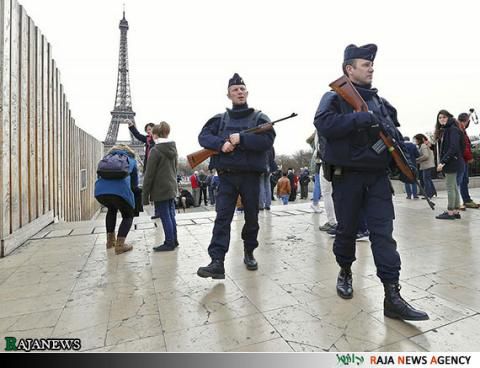 تصاویر تدابیر شدید امنیتی در فرانسه