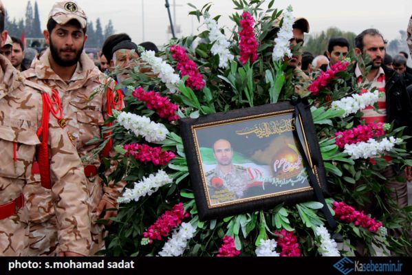 مراسم استقبال از پیکر شهید  قاسم تیموری در گرگان+تصاویر