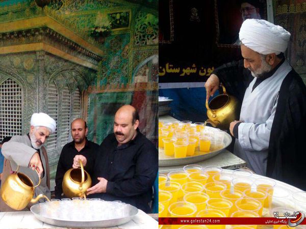 برپایی ایستگاه صلواتی به مناسب سالروز شهادت حضرت امام صادق (ع) در گرگان + تصاویر