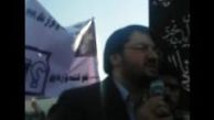 دانلود/ سخنان بذرپاش در میان تجمع کنندگان مقابل مجلس