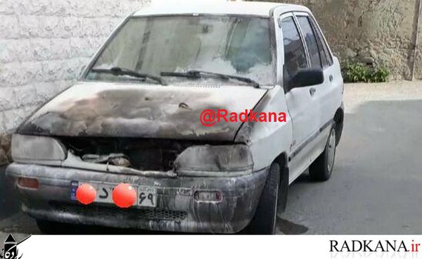 آتش سوزی خودروی پراید در کردکوی