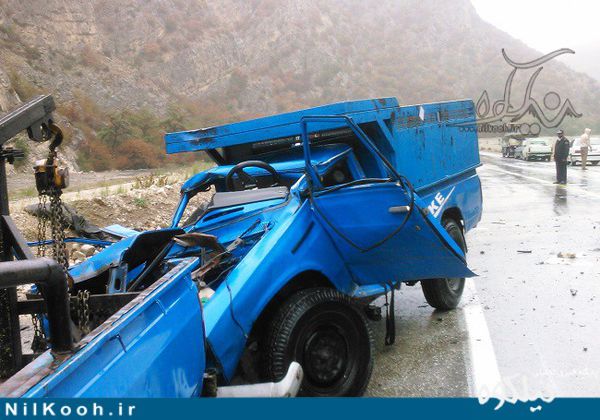 تصادف مرگبار نیسان در پارک ملی گلستان + تصاویر